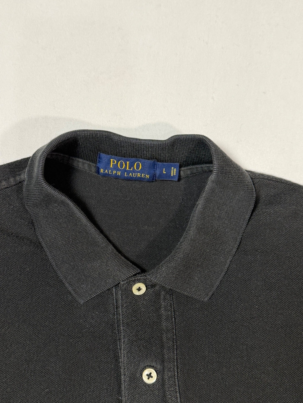 Polo Ralph Lauren Black Polo Shirt Size L