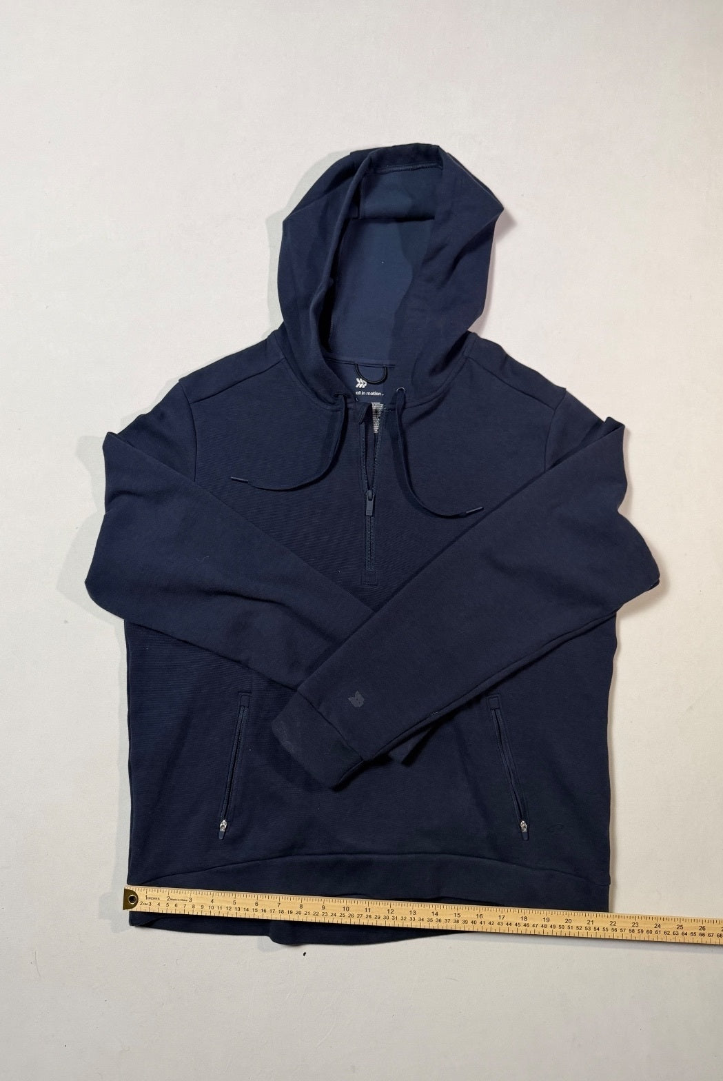 All in Motion Navy Blue Full Zip Hoodie Size L