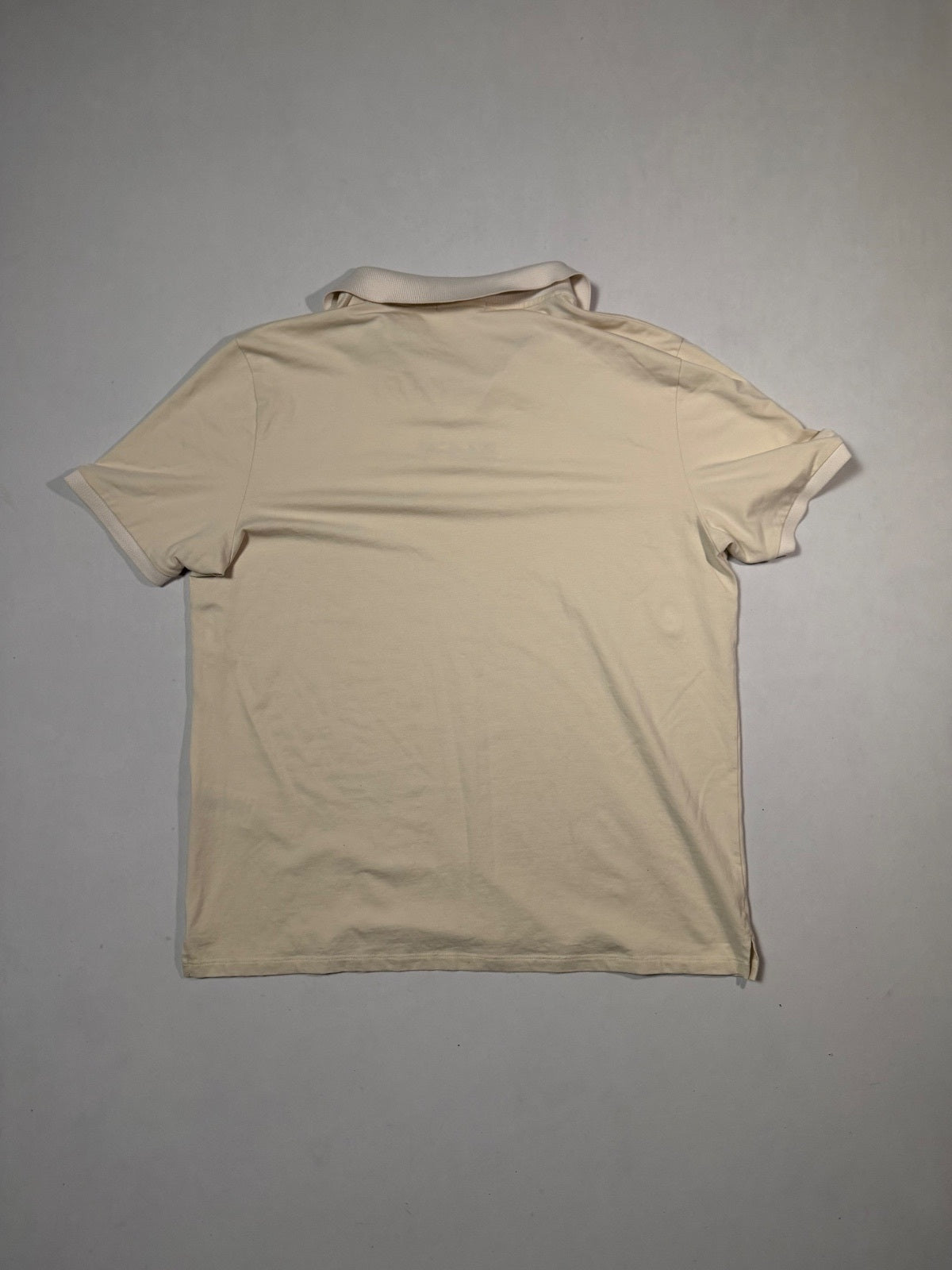 Karl Lagerfeld Cream Polo Shirt Size XL