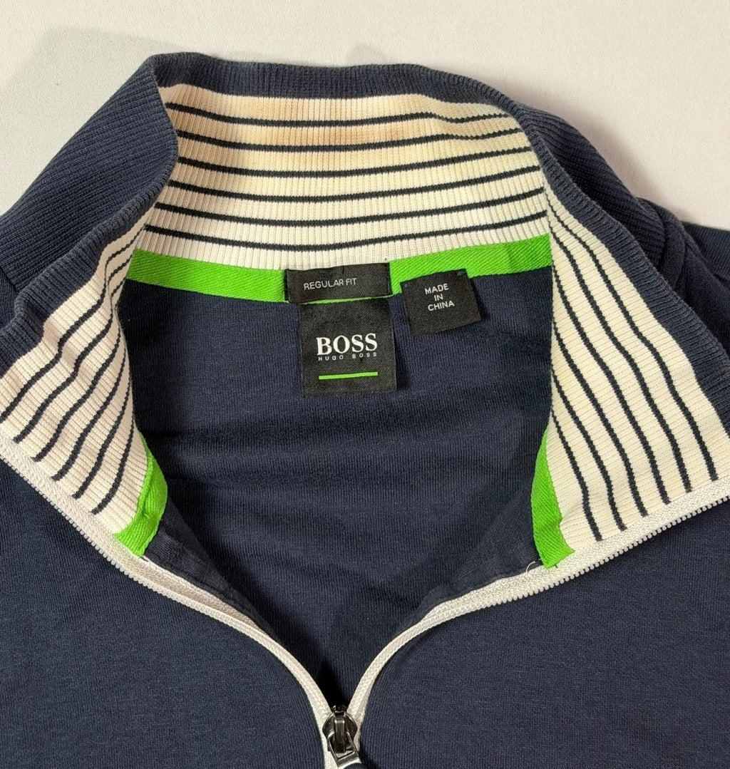 Hugo Boss Navy Full Zip Track Jacket Size M