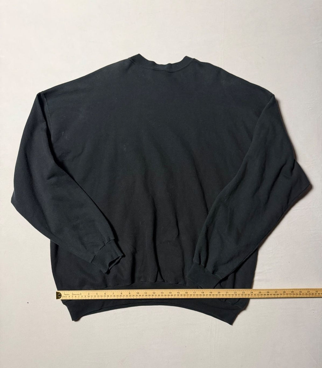Vintage Netflix Embroidered Logo Black Sweatshirt 3XL