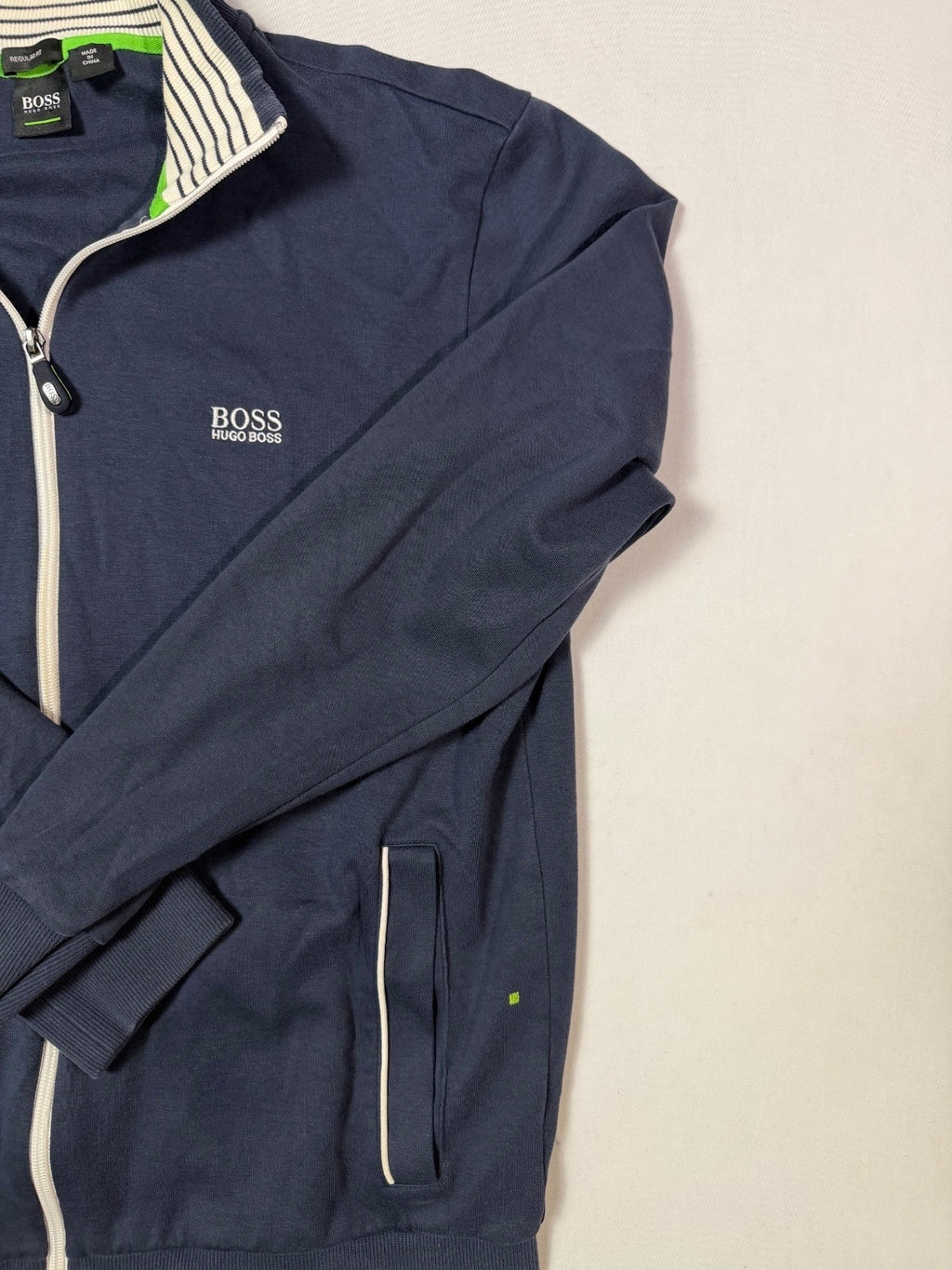 Hugo Boss Navy Full Zip Track Jacket Size M