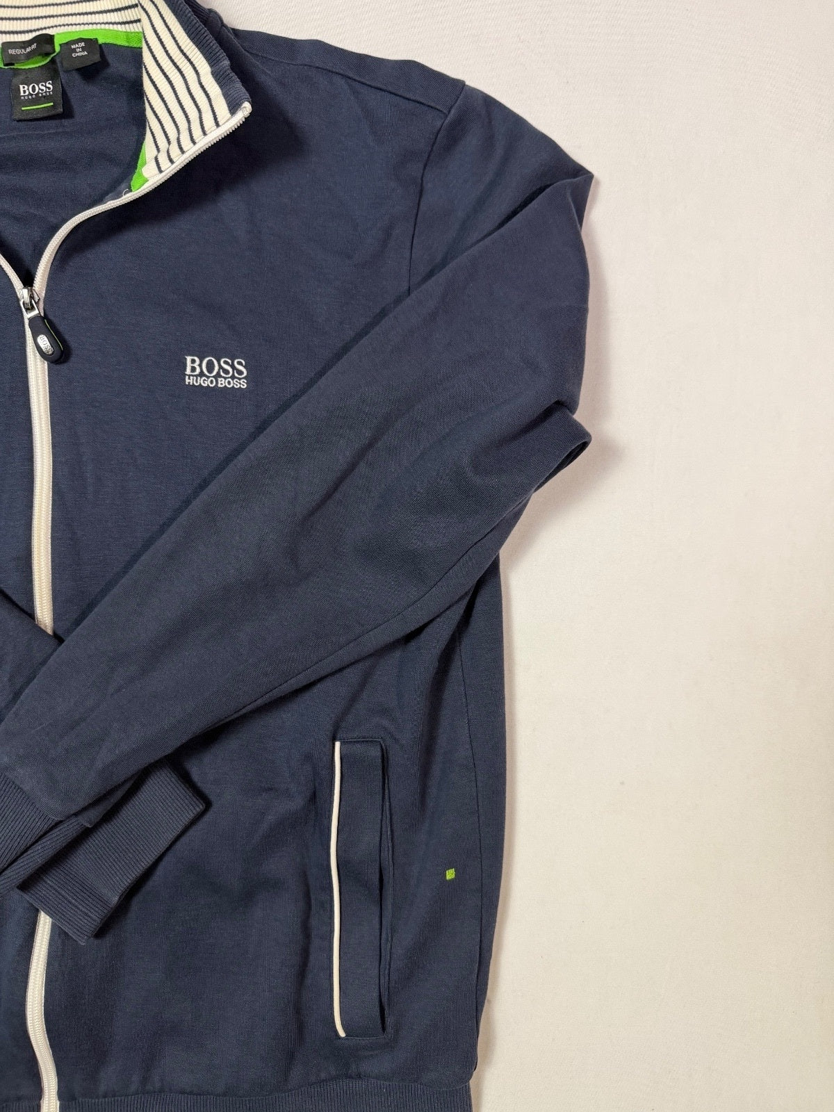 Hugo Boss Navy Full Zip Track Jacket Size M
