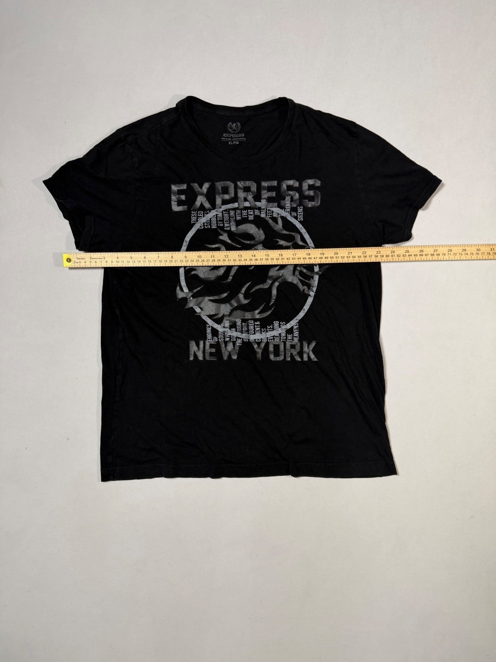 Express New York Black Graphic T-Shirt Size XL