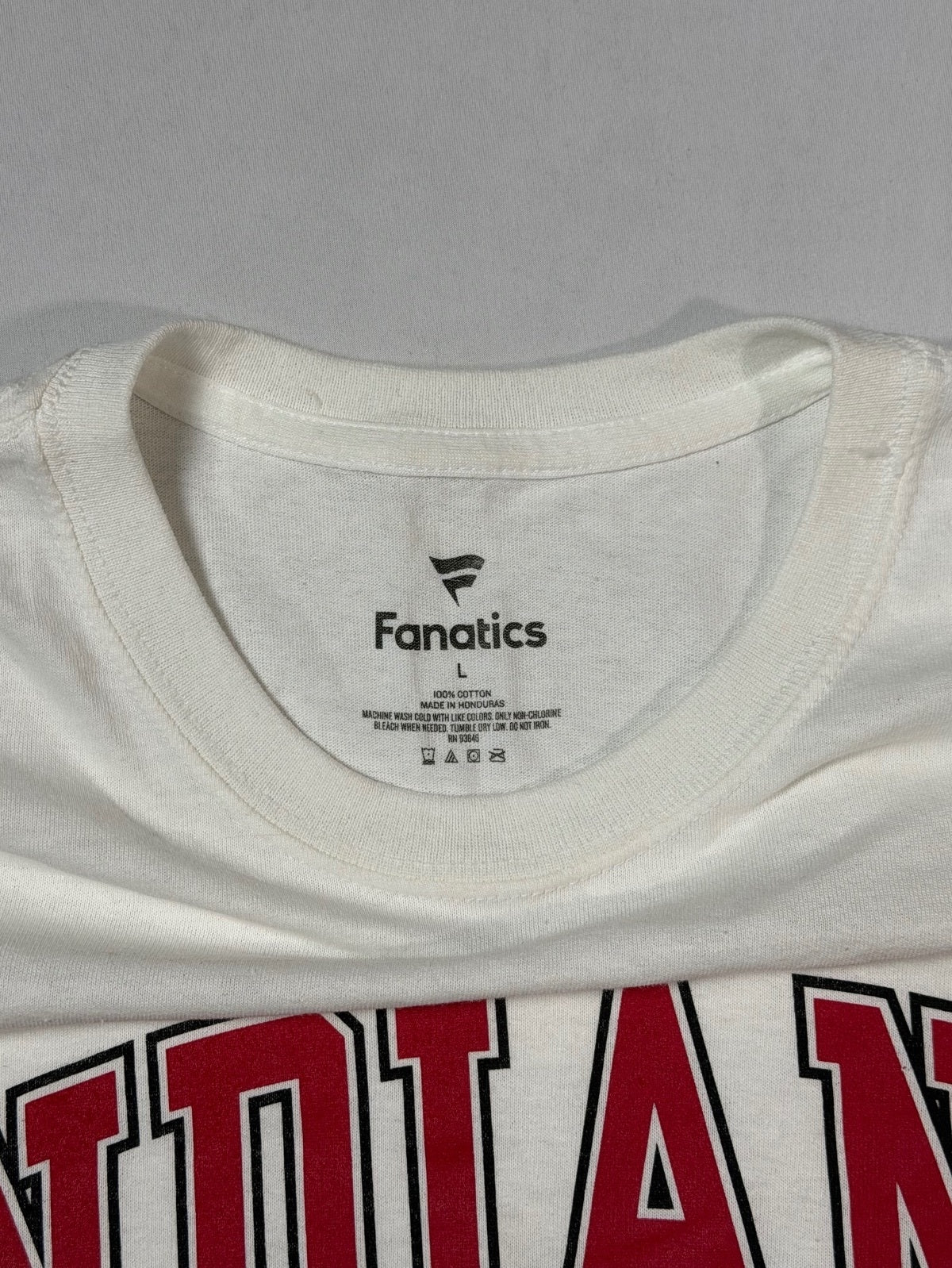 Indiana University White Fanatics T-Shirt Size L