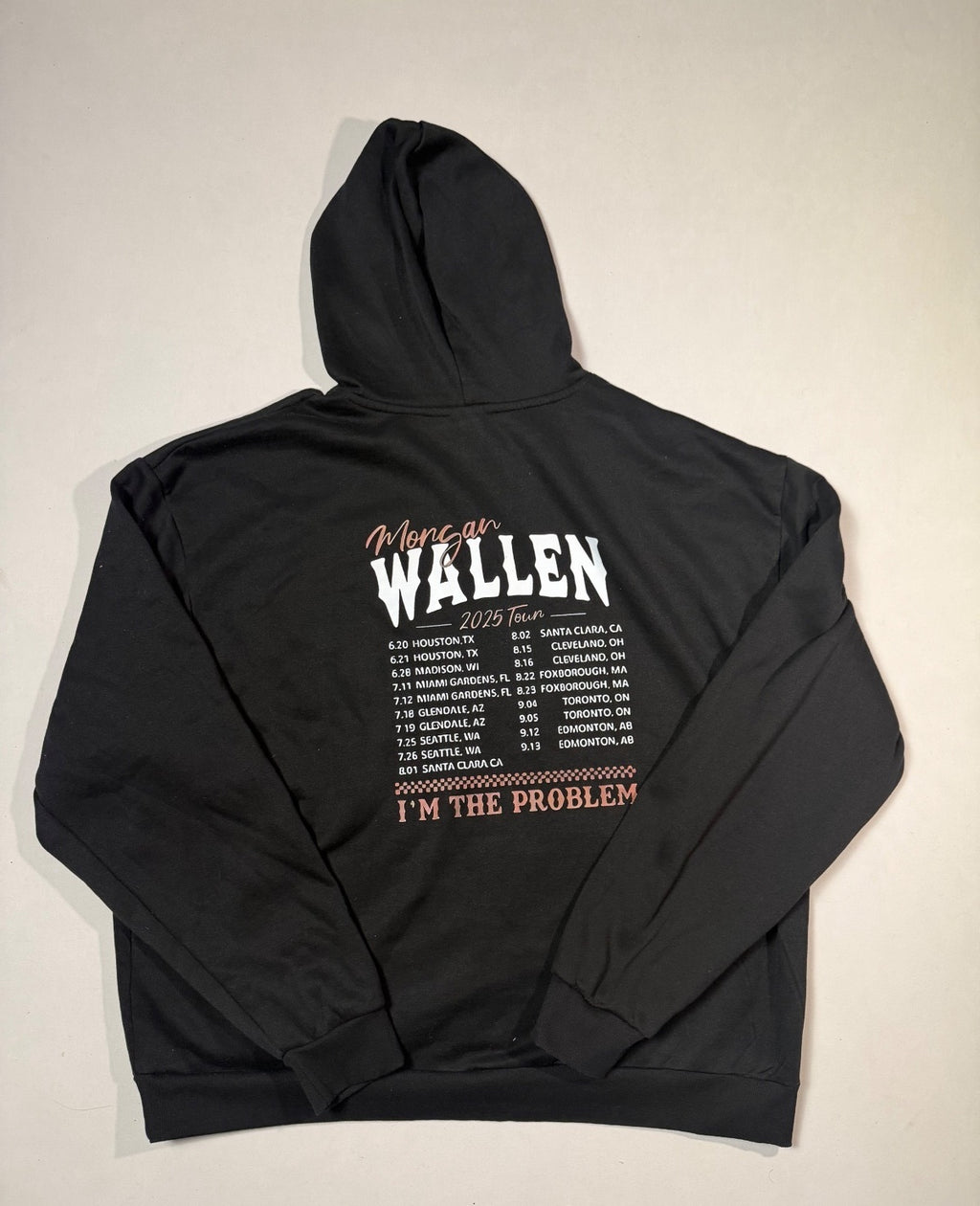 Morgan Wallen 2025 Tour Black Hoodie